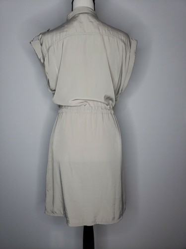 Vestido informal sin mangas H&M con cremallera cintura talla 6 marrón - Imagen 4 de 11