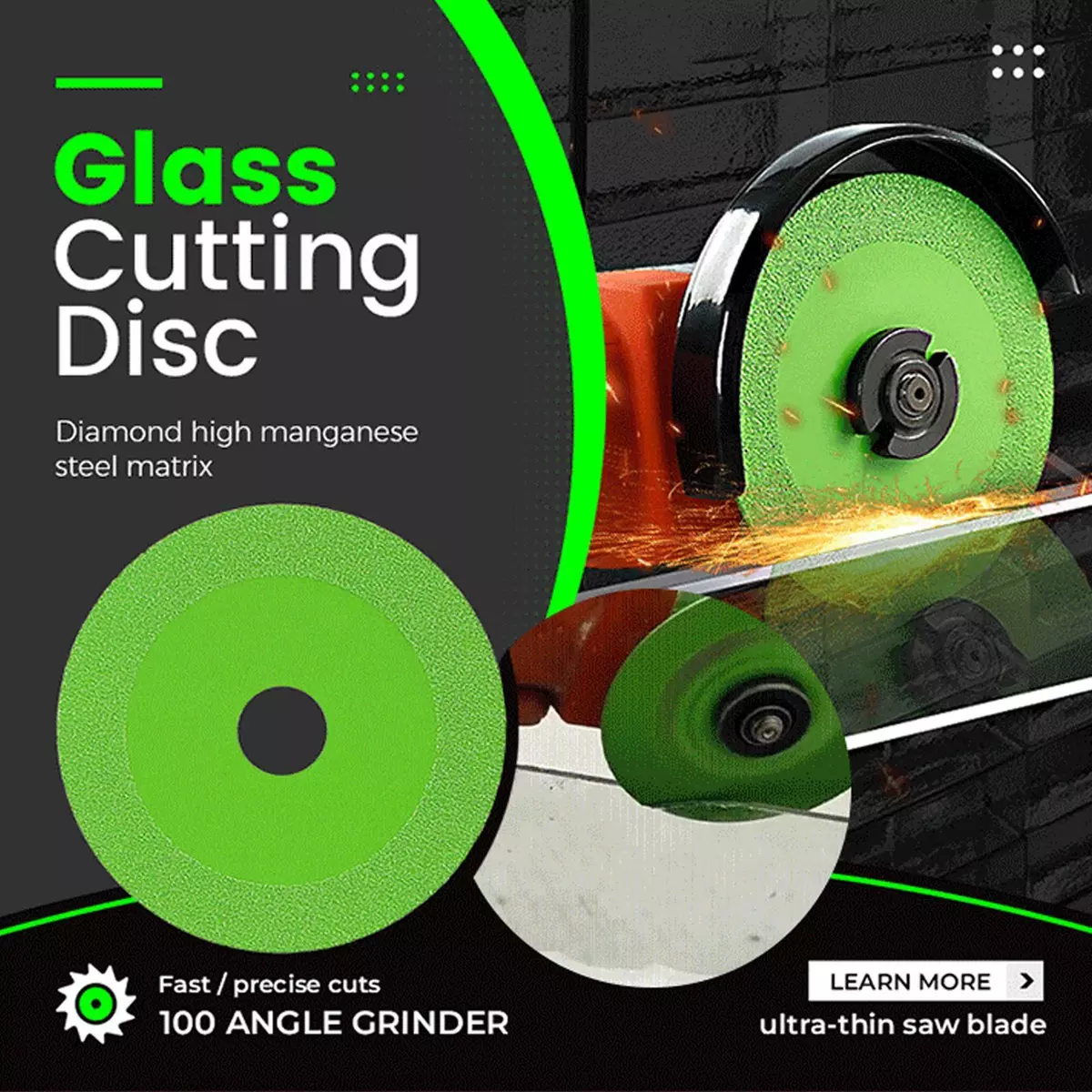 Glass online cutting saw