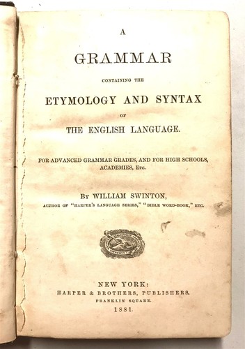 Englische Grammatik und Komposition von William Swinton ~ 1881 - Bild 3 von 12