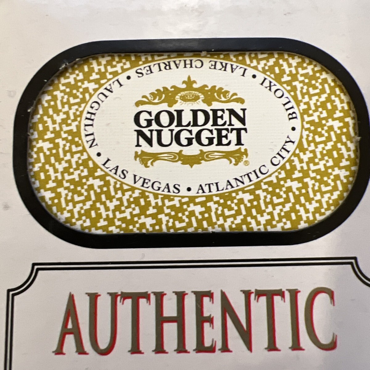 GOLDEN NUGGET Casino Las Vegas Nevada Authentic Played Table Cards