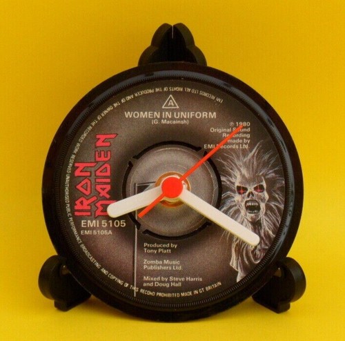 Vinyl Record DESK CLOCKS - All Upcycled Vinyl Singles Punk Hard Metal Records - Picture 155 of 436