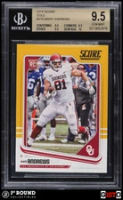 POP 1: Mark Andrews RC BGS 9.5: 2018 Score Gold Rookie Gisto Gem Mint Plus #378