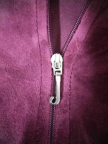 NEW GIRL'S JUICY COUTURE VELOUR SWEAT JACKET-MAGENTA - Picture 6 of 6