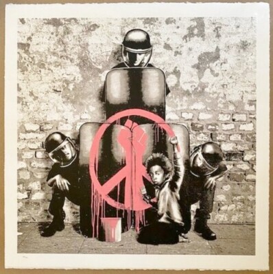 HIJACK Canvas Of Resistance Mr. Brainwash son Hand signed BLM