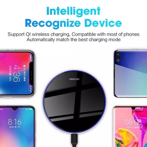 Fast Wireless Charger 15W Charging Pad Universal Compatible with All Brands - Picture 8 of 8