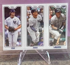 2022 Topps Opening Day Triple Play ~TPC6 A Gerrit Cole/B Aaron Judge/C LeMahieu