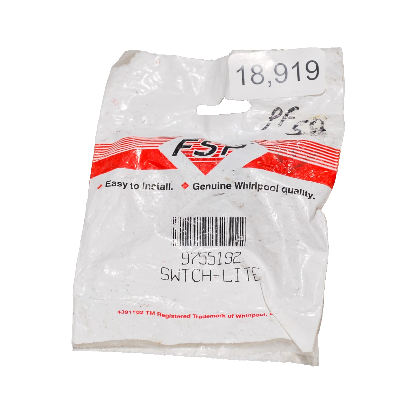 Whirlpool 9755192 Replacement Oven Door Light Switch-image