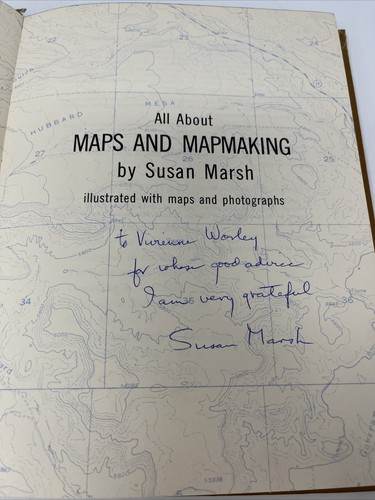 All About Maps and Mapmaking by Susan Marsh HB HC Allabout 49 SIGNED 1963 - Picture 5 of 12