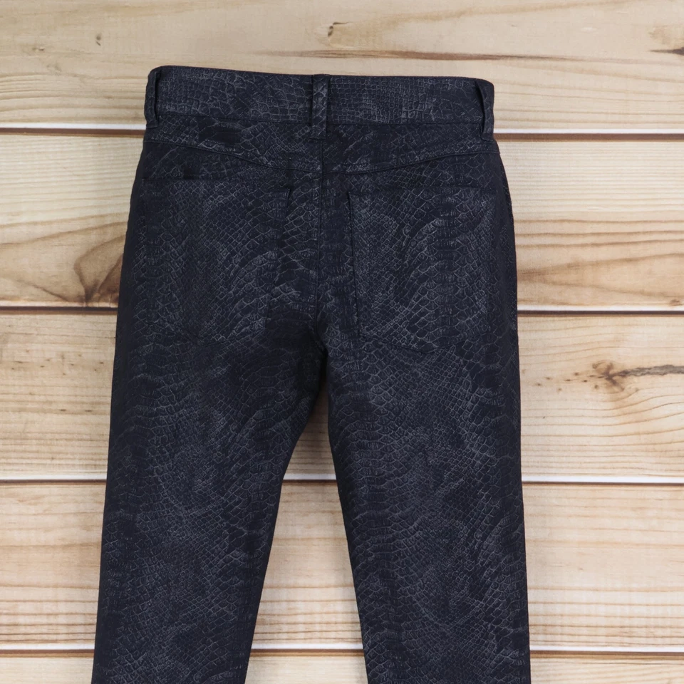 Брюки женские INC International Concepts 0P черные с анималистическим принтом с низкой талией эластичные - Изображение 3 из 4