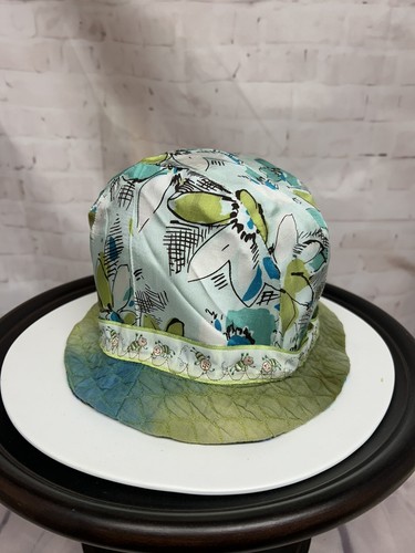 Fiber Artist Art to Wear Robin Lathroum Hand Dyed Bucket Hat Reversible Colorful - Picture 10 of 13