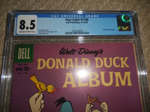 1960 Dell Four Color FC #1140 Donald Duck Album CGC 8.5 VF+ - Picture 3 of 6