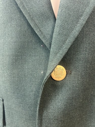 Vintage Stafford Green blazer with probus pin 42R - Picture 2 of 11