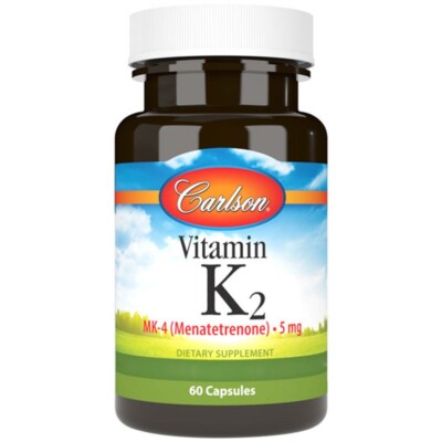 Carlson Labs, Vitamin K2 MK-4, 5mg, 60 Kapseln - Blitzversand