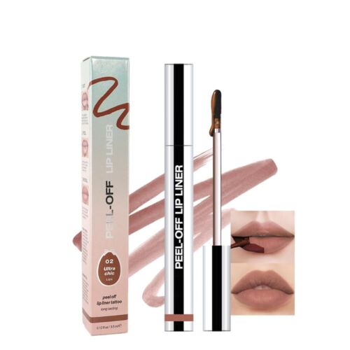 Hxssll Matte Liquid Lip Stain Peel Off Lip Liner Tattoo- Brown Waterproof Smu...