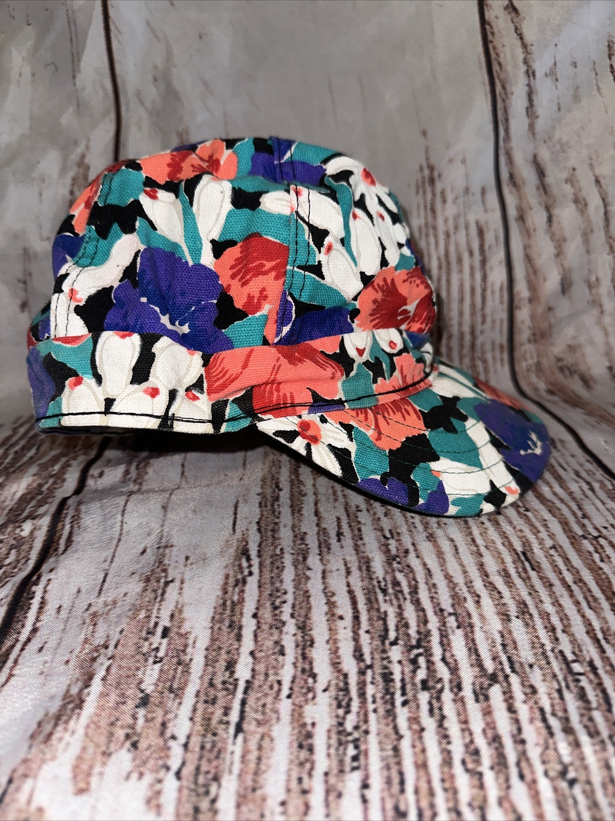 VTG 50s KROMER Klean KlothKap Painters Hat Union Milwaukee Floral