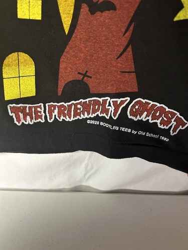Casper The Friendly Ghost AOP T-Shirt Gr. L Einzelnaht Modern Boot 2-seitig! - Bild 4 von 10