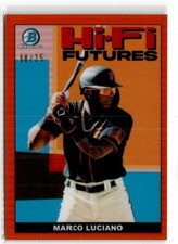 2022 Bowman Hi-Fi Futures Orange Refractor Marco Luciano 08/25 #HIFI-7 San