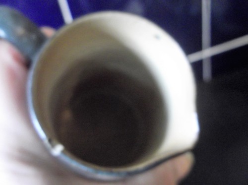ANTIQUE DOULTON LAMBETH COBALT BLUE JUG PEWTER LID RAISED LEAF BOWEN KNIGHT ? - Picture 8 of 10