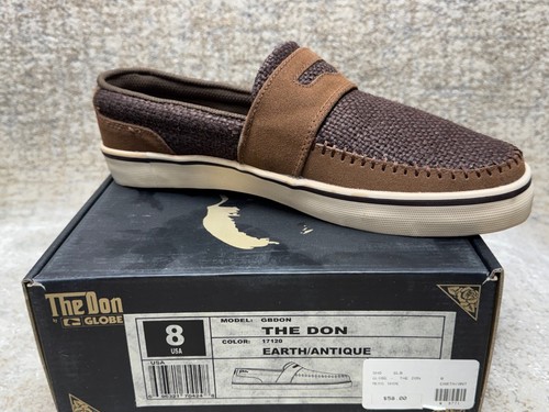 NEW IN BOX GLOBE THE DON Earth / Antique Skateboard Skate Shoes Vintage Size 8.0 - Picture 3 of 6