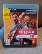 SingStar Guitar - PlayStation Eye Enhanced (Sony PlayStation 3, 2010) Games 