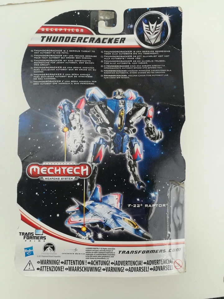 Avion de chasse Transformers Dark Of The Moon Mechtech Thundercracker decepticon - Photo 2/4
