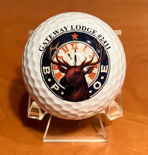 Lot of Four (4) Order of the Elks Lodge Vintage Collectible Logo Golf Balls - Picture 2 of 5