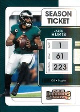 Jalen Hurts 2021 Contenders Football Season Ticket Card #79 Philadelphia Eagles