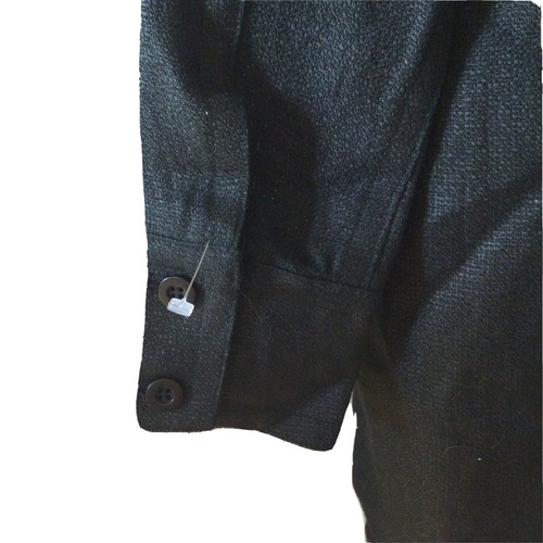 Saks 5th Ave MAG Black Linen Dress L/S Double Breasted New With Tags $320 Size 8 - Picture 8 of 10