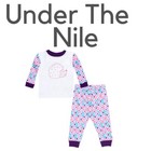 NIP Under the Nile Organic Long Johns Prism Print Plum 4T MSRP $30 — photo 1