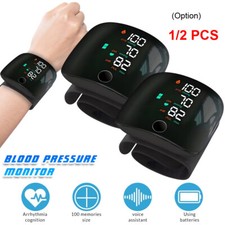 Wrist Blood Pressure Monitor Smart Automatic BP Cuff Heart Rate Gauge Machine US