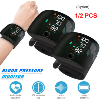 #ad Wrist Blood Pressure Monitor Smart Automatic BP Cuff Heart Rate Gauge Machine US $10.07