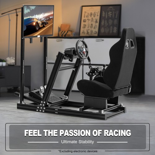 Marada Racing Simulator Cockpit Aluminum with TV Stand & Seat Fit Logitech G920 - Picture 72 of 119