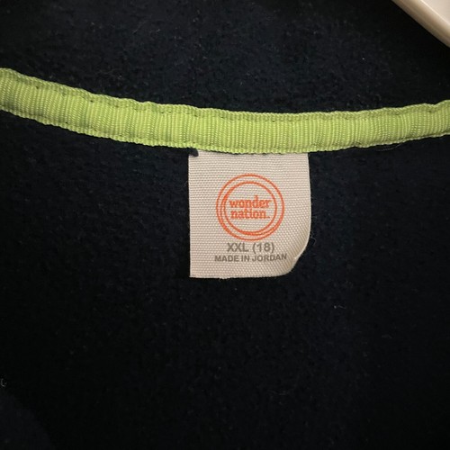 Wonder Nation Boys Blue Fleece Sweat Shirt/Jacket XXL: 18 (Pre-Owned) - Picture 5 of 5