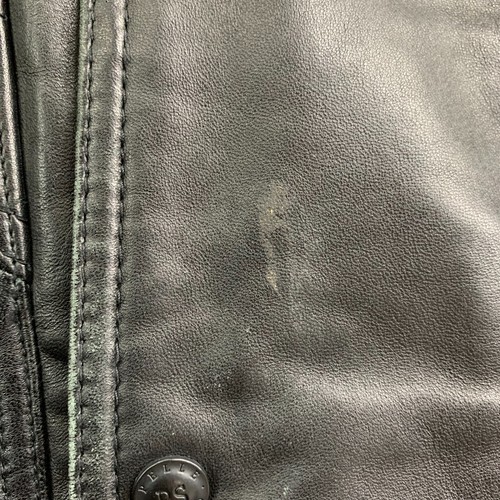 Wilsons Giacca Pelle Uomo XL Bomber Pelle Studio Full Zip Nero* - Foto 17 di 19