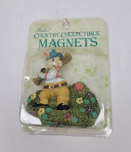 Vintage Magnets Paula's Cherished Sentiment Mini Plates, 3D Pigs, Lot Of 5 - Picture 5 of 17