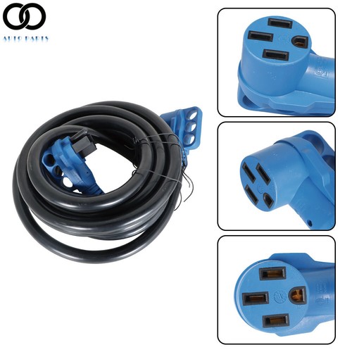 Cavo Prolunga Alimentazione Camper 15/25/30FT 50 Amp 125V/250V per Rimorchio Camper Camper - Foto 3 di 15