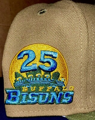 Bisons 25周年記念 59FIFTYキャップ 7 5/8 🚨Buffalo Bisons 7 5/8 25 Year Anniversary SP 🔥2-Tone Tan