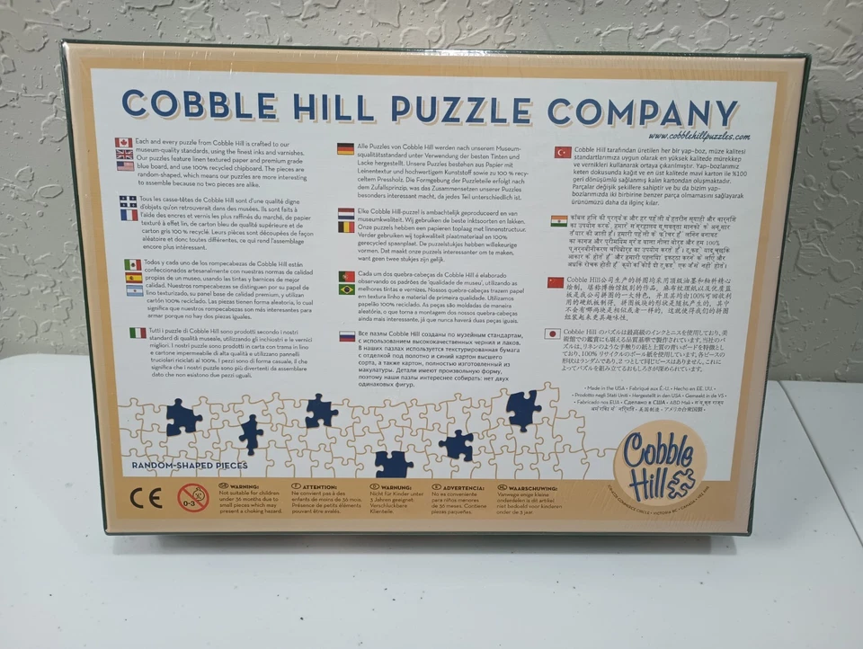 Rompecabezas Cobble Hill 1000 piezas "Santa Painting Cars" Tom Newsom NUEVO sellado Foto 2 de 4