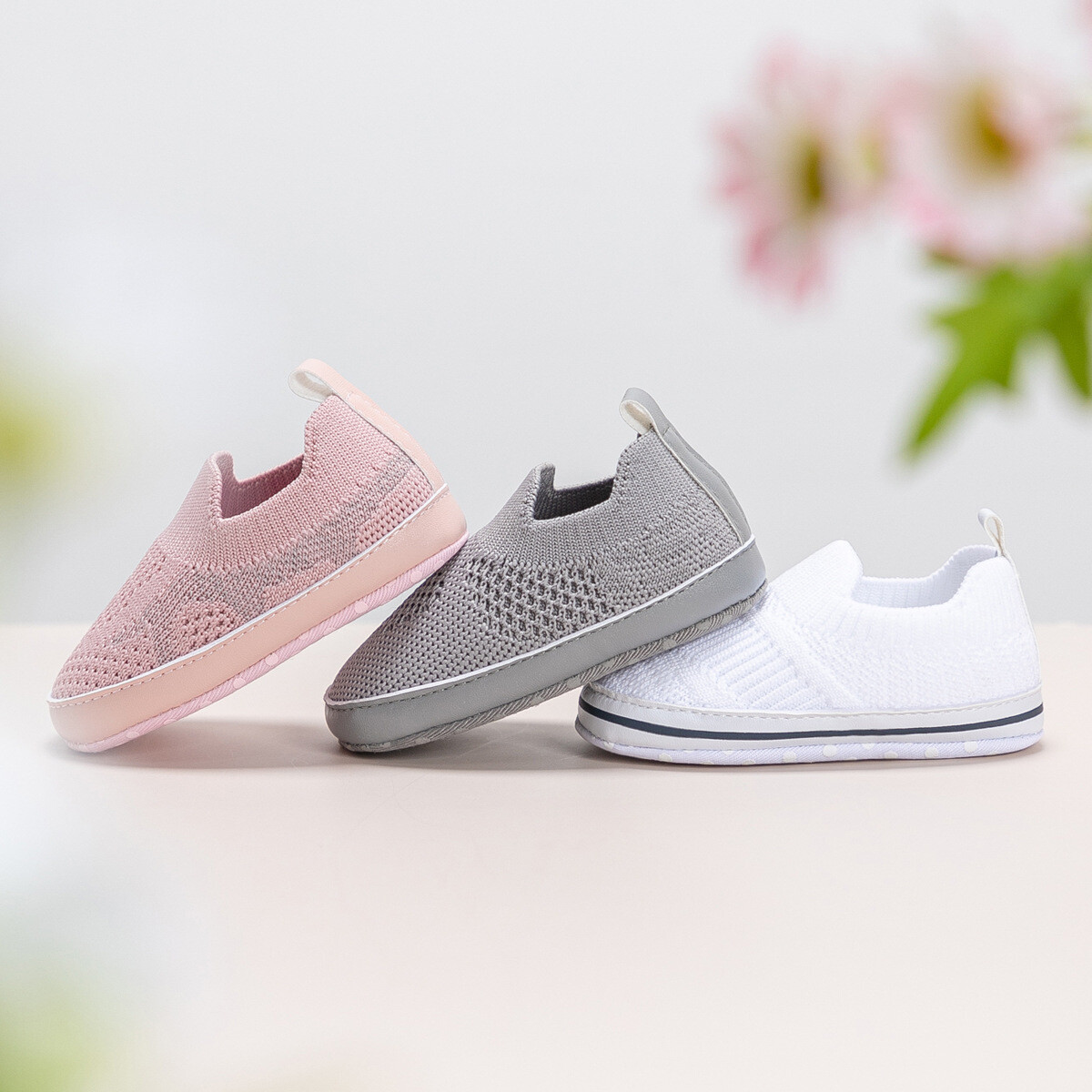 Recién Nacido Bebé Niño Niña Cochecito Zapatos Infantil Suela Suave Primer Paso Zapatos Informales 0-18M
