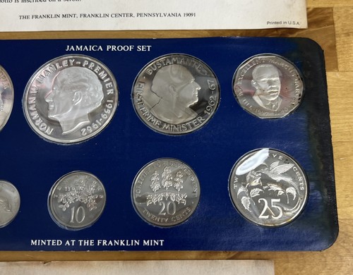 1978 Jamaica 9 Proof Coin Set w/ COA (No Box) - Picture 3 of 9
