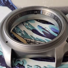 Chapter Ring SKX007 GMT / Gunmetal Brushed SEIKO MOD SKX SKX007 SKX009 SRPD