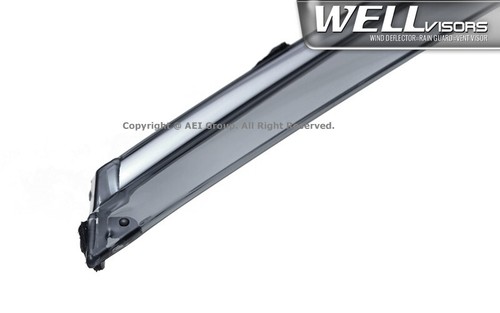 WELLvisors For Subaru Legacy Sedan 10-14 Side Clip on Window Side Guard Chrome - Foto 9 di 11