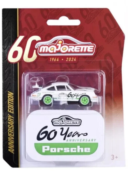 New Majorette Porsche 911 60th Anniversary Edition Diecast Car & Tin - Image 1 of 1