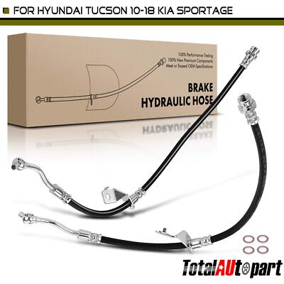 2x Brake Hydraulic Hose for Hyundai Tucson 2010-2018 Kia Sportage 11-17 Front