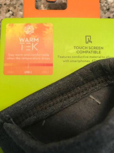 TEK GEAR S/M WARM TEK STRETCH GLOVES TOUCH SCREEN COMPATIBLE $28 NWT GRAY - Picture 5 of 6
