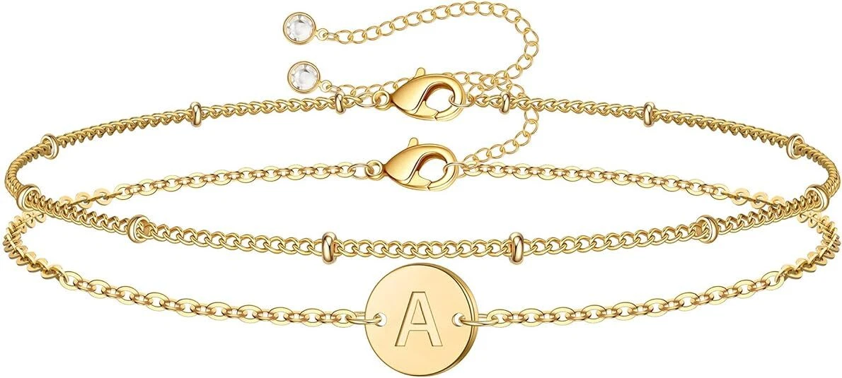 Buy 14K Gold Letter Bracelet, Personalized Initial Bracelet, Silver Name  Bracelet, Custom Made Bracelet, Bracelet for Women, Mother Gift Jewelry  Online in India - Etsy