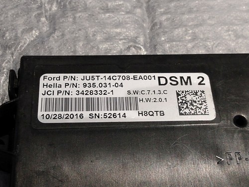 OEM FORD MEMORY SEAT MODULE COMPUTER JU5T-14C708-EA001 - Picture 3 of 3