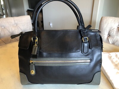 COACH POPPY COLORBLOCK BLACK/BLACK LEATHER CONVERTIBLE COACH POPPY COLORBLOCK BLACK/BLACK LEATHER CONVERTIBLE