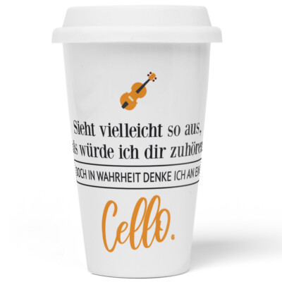 Sieht so aus, als würde ich zuhören. In Wahrheit denke an ein Cello 10201001474