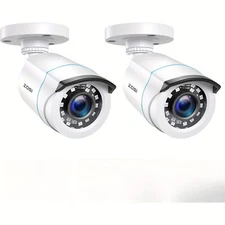 ZOSI 2PK 1080P CCTV Home Security Camera 2MP Outdoor Night Vision cameras System